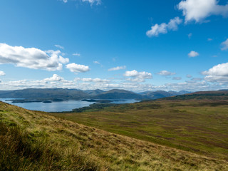 Fototapeta premium overview at beautiful lake (loch lomond)
