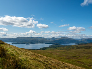 Fototapeta premium overview at beautiful lake (loch lomond)