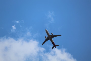 airplane in the sky