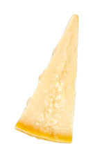 parmesan cheese isolated on white