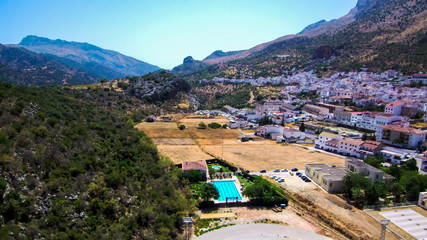 Malaga. Village of Benaojan. Andalusia.Spain. Drone Photo