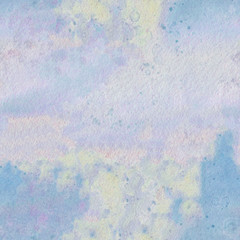 Seamless texture. Emerald color background painted with watercolor. Abstract watercolor background. Hand painted illustration.