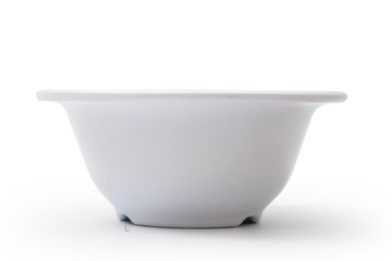 white bowl isolated on white