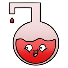 gradient shaded cartoon science experiment