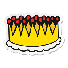 sticker of a cartoon crown