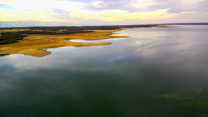 Extremadura. Bohonal de Ibor. Augustobriga ruins. Spain. Drone Photo