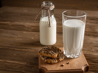 Glass of fresh milk