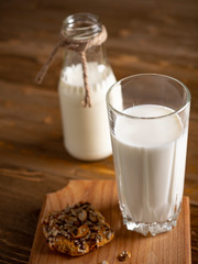 Glass of fresh milk