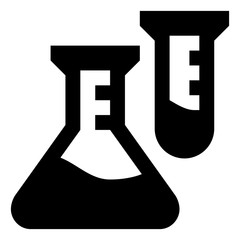 Science Beakers Lab Experiment Icon