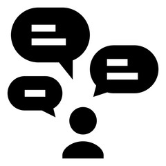 Talkative Person Vector Icon