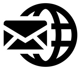 Globe Email Envelope Icon