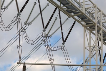 Electric lines above