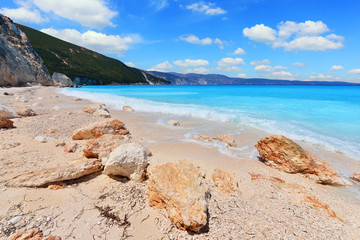 Landscape of Kefalonia island in Greece