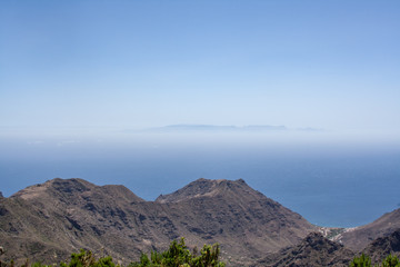 far view to a island from Mountain