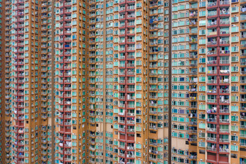 Exterior of apartment building
