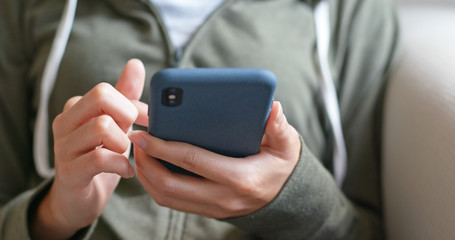 Woman use of smart phone