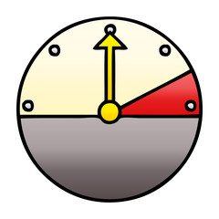 gradient shaded cartoon speedometer