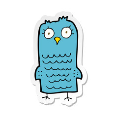 sticker of a cartoon bird