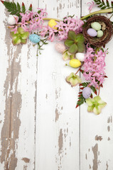 Corner Floral Frame Easter Theme
