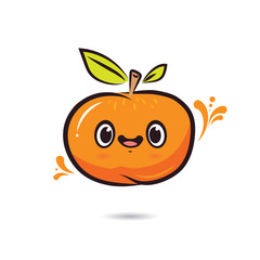 cute cartoon characters orange