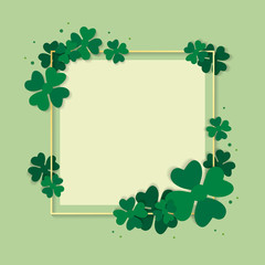 Clover framed card