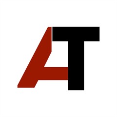 AT initials company logo