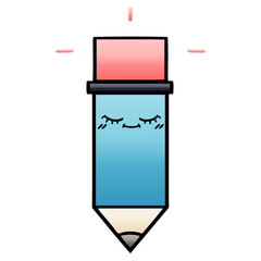 gradient shaded cartoon pencil
