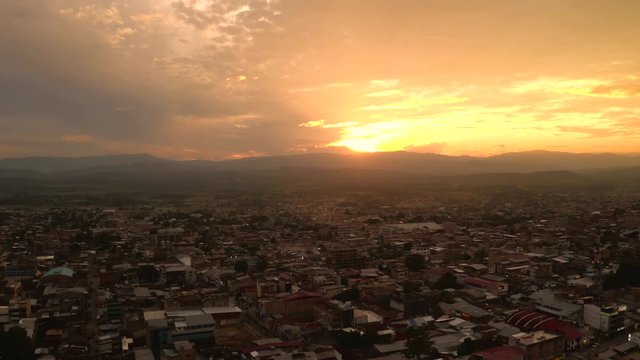 Sunset on Fire in Per&uacute;