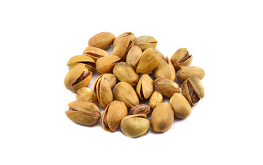 Pistachios nut isolated on white background