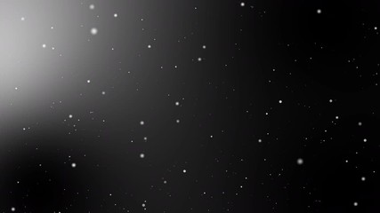 4K moving up glittering particles in space