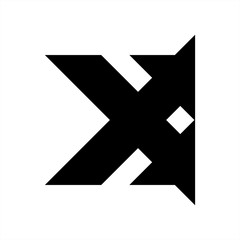 X, XD initials geometric letter company logo