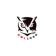owl logo designs concept, night hunter logo designs template