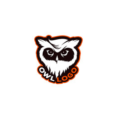 owl logo designs concept, night hunter logo designs template