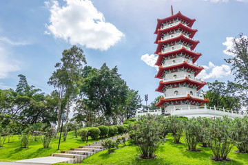 The Chinese Gardens pagoda is one of the most recognizable icons in Singapore. Built in a public...