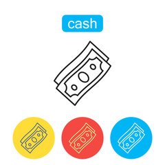 Money dollar, Cash flat trendy icon.