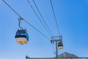ロープウェイ　静岡県伊豆の国市　かつらぎ山パノラマパーク