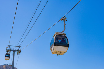 ロープウェイ　静岡県伊豆の国市　かつらぎ山パノラマパーク