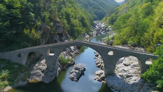 an old stone bridge