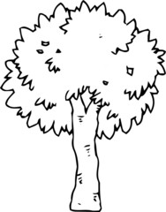 Rough sketch of tree