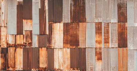 Old of Rusted galvanized iron plate texture background