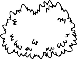 Monochrome Rough sketch of grassy