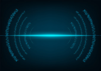 line soundwave abstract background