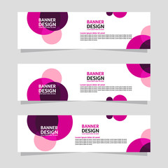 Abstract banner design. Colorful background Illustration vector