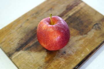 orange pear and apple prepared for a fresh and nutritious salad