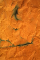 burned paper ,painted paper as background