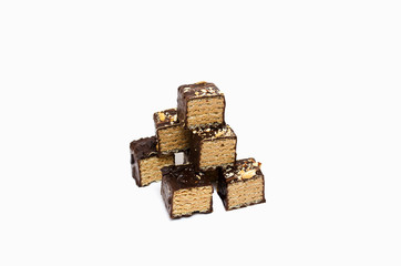 isolated image of chocolate candy on a white background