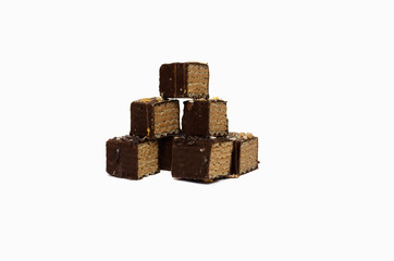 isolated image of chocolate candy on a white background