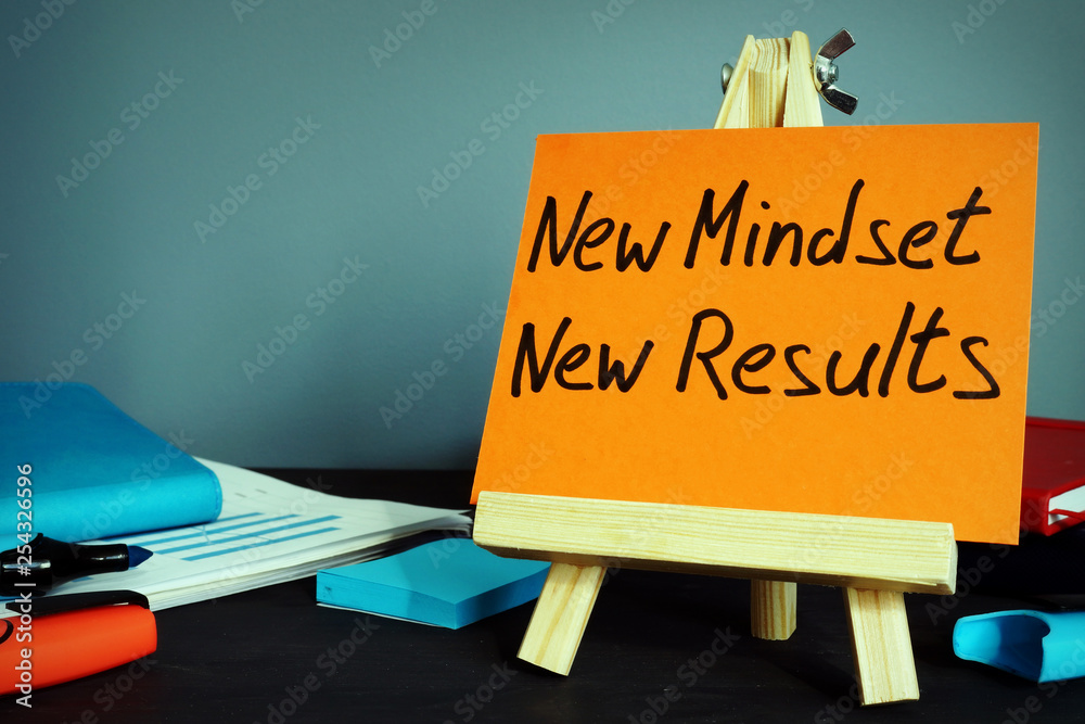 Wall mural New mindset new results. Inspiration and motivation concept. - Wall murals
