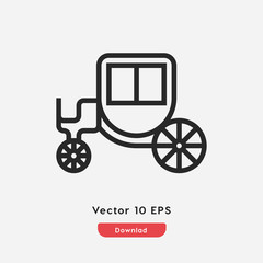 Phaeton icon. Phaeton vector symbol. Linear style sign for mobile concept and web design. Phaeton symbol illustration. Pixel vector graphics - Vector	