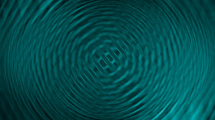 Abstract circles turquoise ripples background